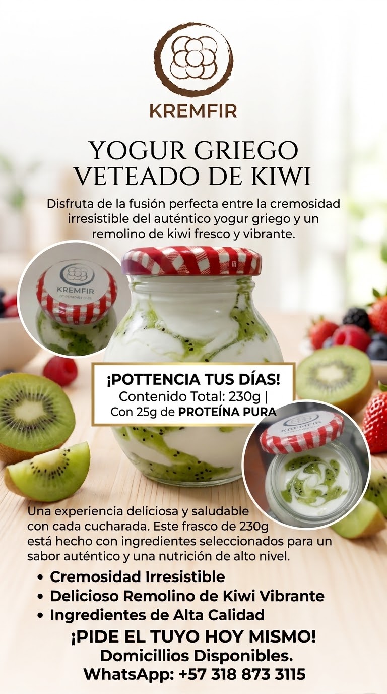 Yogurt Griego de Kiwi